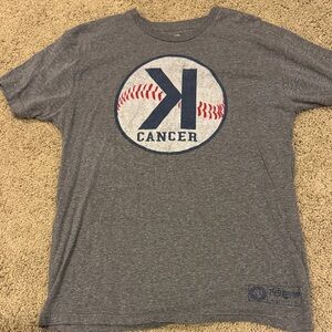 Gray Graphic Baseball T-Shirt